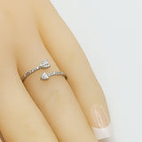 Rings - 925 Sterling Silver. Open Pointed Arrow