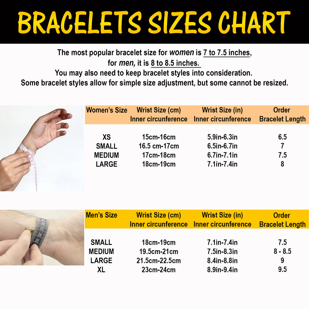 Bracelets Size Chart