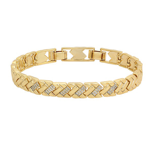Bracelets - 14K Gold Plated. Snake Chain. 8mm W. *Premium Q*