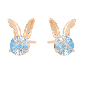 Earrings - 18K Gold Plated.  Bunny Rabbit Earrings. *Premium Q*