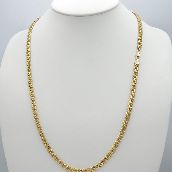 CLOSEOUT* Chains - 14K Gold Plated. Double Link Style - 6mm W - 26in *Premium Q*