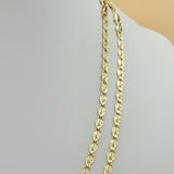 Chains - 14K Gold Plated. Mariner Style Star - 5mm W - Different Sizes (PACK OF 3)