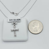 CLOSEOUT* Necklaces - 925 Sterling Silver. Cross Heart pendant & Chain.