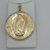 Pendants - Tri Color Gold Plated. Our Lady of Guadalupe. *Premium Q* (Optional Pendant Only)