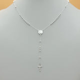 Rosary - 925 Sterling Silver. Our Lady of Guadalupe Rosary Necklace Rosario Virgen Guadalupe