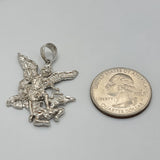 Pendants - 925 Sterling Silver. Saint Michael Archangel - San Miguel Arcangel.