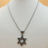 Necklace - Stainless Steel. David Star - Estrella de David - Pendant. (Optional Pendant Only) *Premium Q*