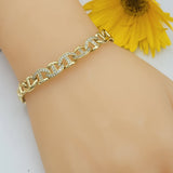 Bracelets - 14K Gold Plated. Mariner Link Chain. *Premium Q*