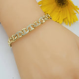 Bracelets - 14K Gold Plated. Mariner Link Chain. *Premium Q*