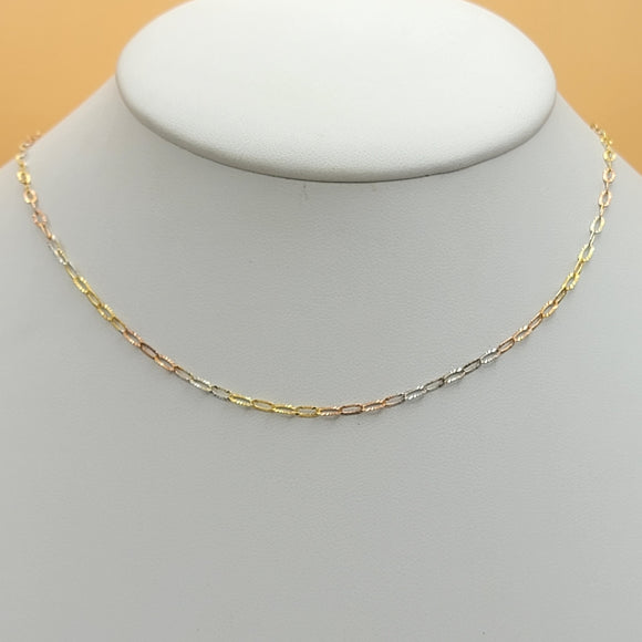Chains - 925 Sterling Silver. Multiplated. DC Oval Link - 2.3mm