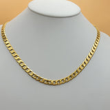 Chains - 24k Gold Plated. Curb Style - 8mm W - 24in L *Premium Q*