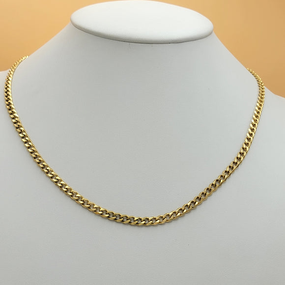 Chains - Stainless Steel Gold Plated. Cuban 4mm - 24