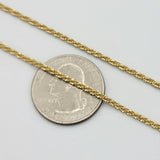 Chains - 14K Gold Plated. Roc Style - 2mm W - 18in L *Premium Q*