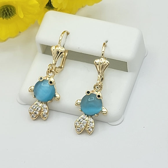 CLOSEOUT* Earrings - 14K Gold Plated. Tadpoles Dangle earrings.