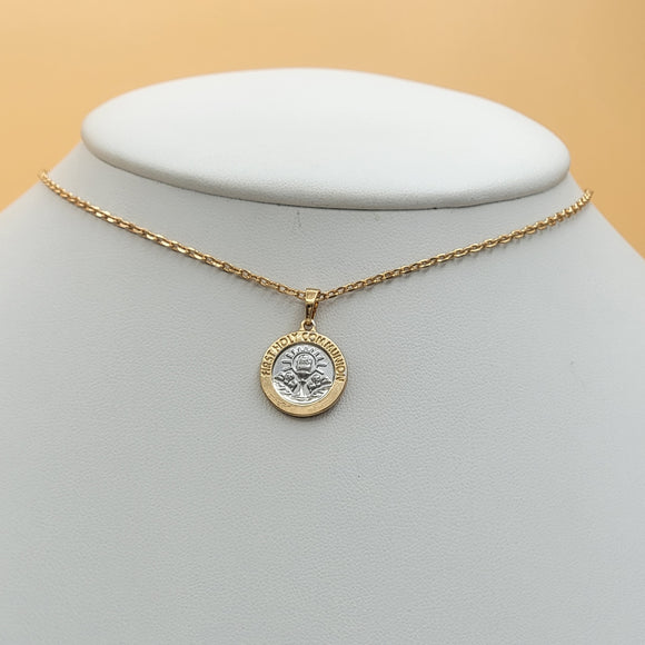 Necklace - Two Tones Gold Plated. First Holly Communion (Optional Pendant Only). *Premium Q*