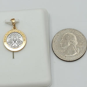 Necklace - Two Tones Gold Plated. First Holly Communion (Optional Pendant Only). *Premium Q*