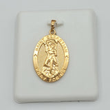 Pendants - 18K Gold Plated. Saint Sebastian Pray for Us. *Premium Q*