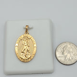 Pendants - 18K Gold Plated. Saint Sebastian Pray for Us. *Premium Q*