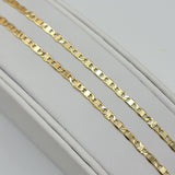 Chains - 14K Gold Plated. Mariner Style Star - 2.5mm W - Different Sizes (PACK OF 3)
