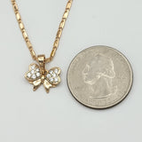 Sets - 18K Gold Plated. Heart Bow Set For Kids Girls. *Premium Q*