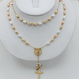 CLOSEOUT* Rosary - Tri Color Gold Plated. Saint Jude. San Judas.