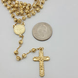 CLOSEOUT* Rosary - 14K Gold Plated. Saint Benedict. Rosario de San Benito