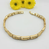 Bracelets - 14K Gold Plated. Greek Style with crystals. *Premium Q*
