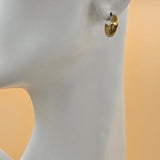 Earrings - Stainless Steel. 14K Gold Plated. Teardrop. *Premium Q*