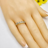 Rings - 14K Gold Plated. Hearts Band Ring. *Premium Q*