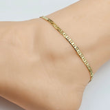 Anklets - 14K Gold Plated. Mariner Style. Premium Q.