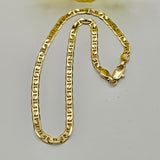 Anklets - 14K Gold Plated. Mariner Style. Premium Q.