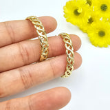 Earrings - 14K Gold Plated. Filigree Hoops. 1.35 D. *Premium Q*