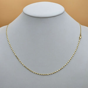 Chains - 14K Gold Plated. 24 in. Snail Link Style. *Premium Q* (Pack of 3)