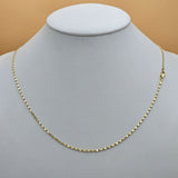 Chains - 14K Gold Plated. 24 in. Snail Link Style. *Premium Q* (Pack of 3)