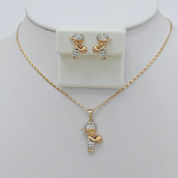 CLOSEOUT* Sets - 18K Gold Plated. Boy Set. *Premium Q*