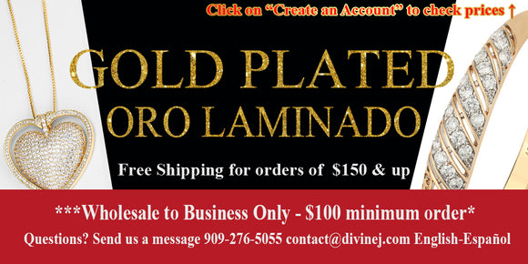 gold plated wholesale mayoreo oro laminado