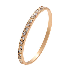 Bangles. 14K Gold Plated - Triangles Geometric. Sold Separately. *Premium Q*