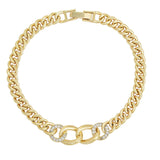 Bracelets - 14K Gold Plated. Curb Cuban 5mm Link Chain. *Premium Q*