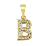 Pendants - 14K Gold Plated. Initial Letter Pendant. *Premium Q*