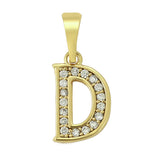 Pendants - 14K Gold Plated. Initial Letter Pendant. *Premium Q*