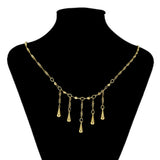 Necklace - 14K Gold Plated. Cascade.  *Premium Q*