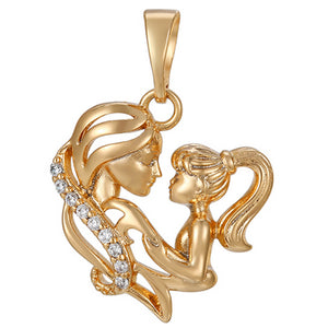 Pendants - 18K Gold Plated. Mother & Daughter. Mamá e hija *Premium Q*