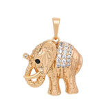 Necklace - 18K Gold Plated. Elephant. *Premium Q*