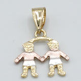 CLOSEOUT* Pendants - Tri Color Gold Plated. Kids - Family. Multiple Options