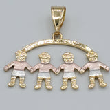 CLOSEOUT* Pendants - Tri Color Gold Plated. Kids - Family. Multiple Options