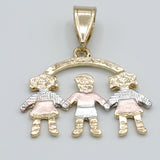 CLOSEOUT* Pendants - Tri Color Gold Plated. Kids - Family. Multiple Options