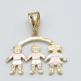 CLOSEOUT* Pendants - Tri Color Gold Plated. Kids - Family. Multiple Options
