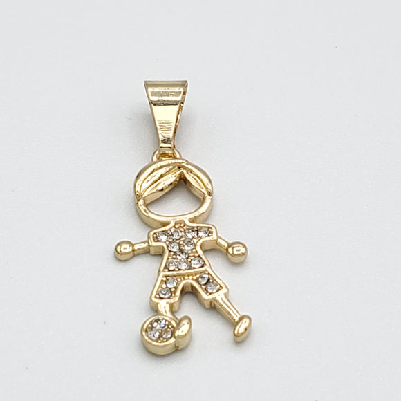 Pendants - 14K Gold Plated. Kids Pendants. 1 Boy