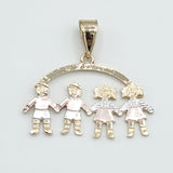 CLOSEOUT* Pendants - Tri Color Gold Plated. Kids - Family. Multiple Options