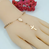 Rosary Bracelets - Stainless Steel. Rose Gold Plated. Our Lady of Guadalupe. *Premium Q*